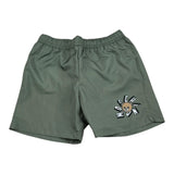 Moschino Costume Modello Boxer Tinta Unita con Stampa per Bambino HUL01L VERDE MOSCHINO 