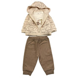 MAYORAL completo 3 pezzi felpa-shirt-pantalone Beige per Neonato 26228 BEIGE MAYORAL 