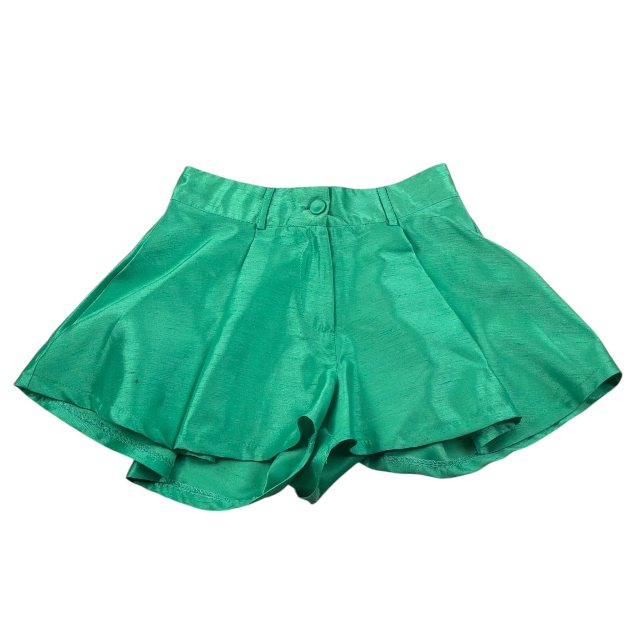 Janice Short tinta unita Verde per Bambina JN754R VERDE JANICE 