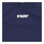 K-Way T-Shirt Girocollo Tinta Unita con Logo per Neonato K11613WXX BLU K-WAY 