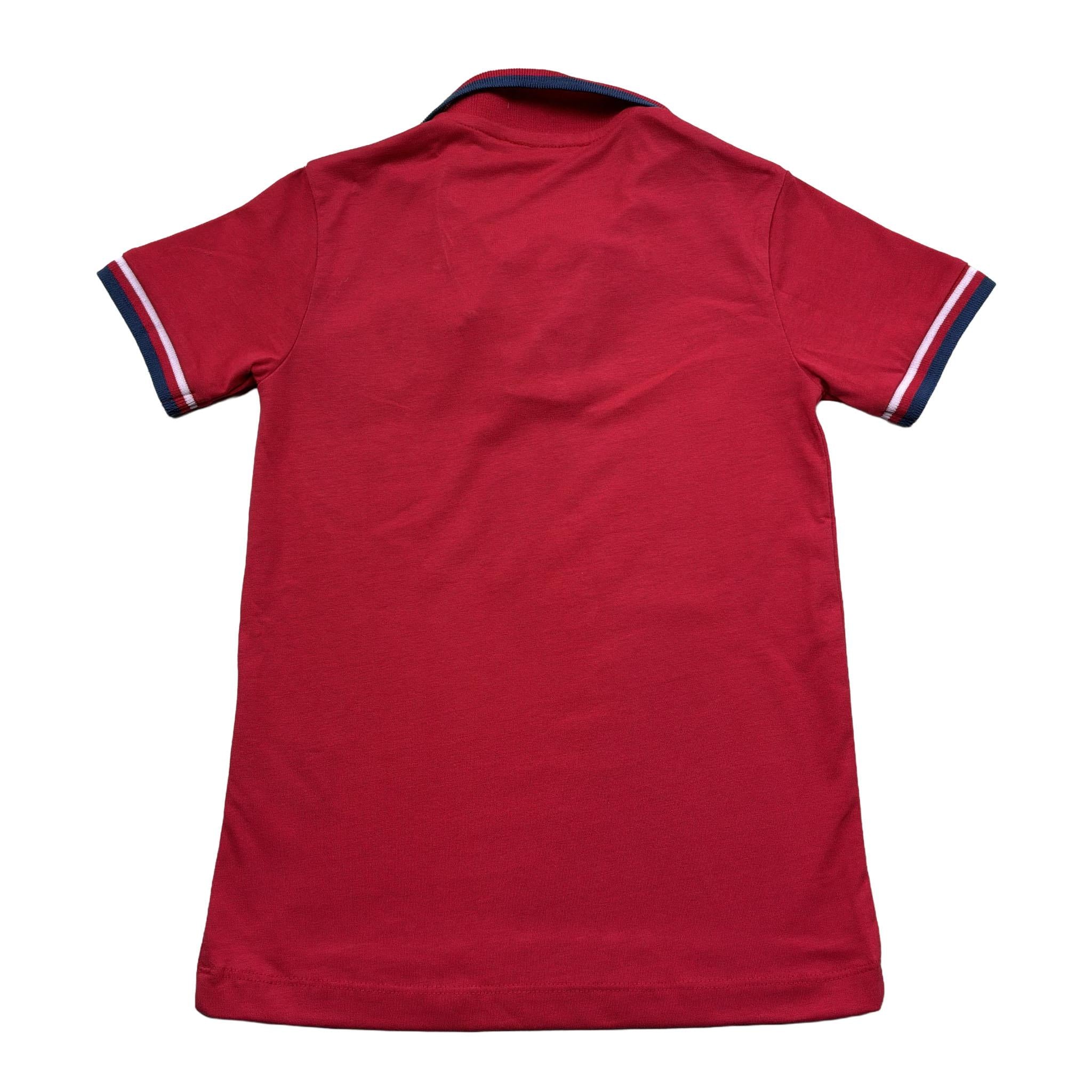polo mezza manica tinta unita con logo TBP26003PO ROSSO TRUSSARDI 