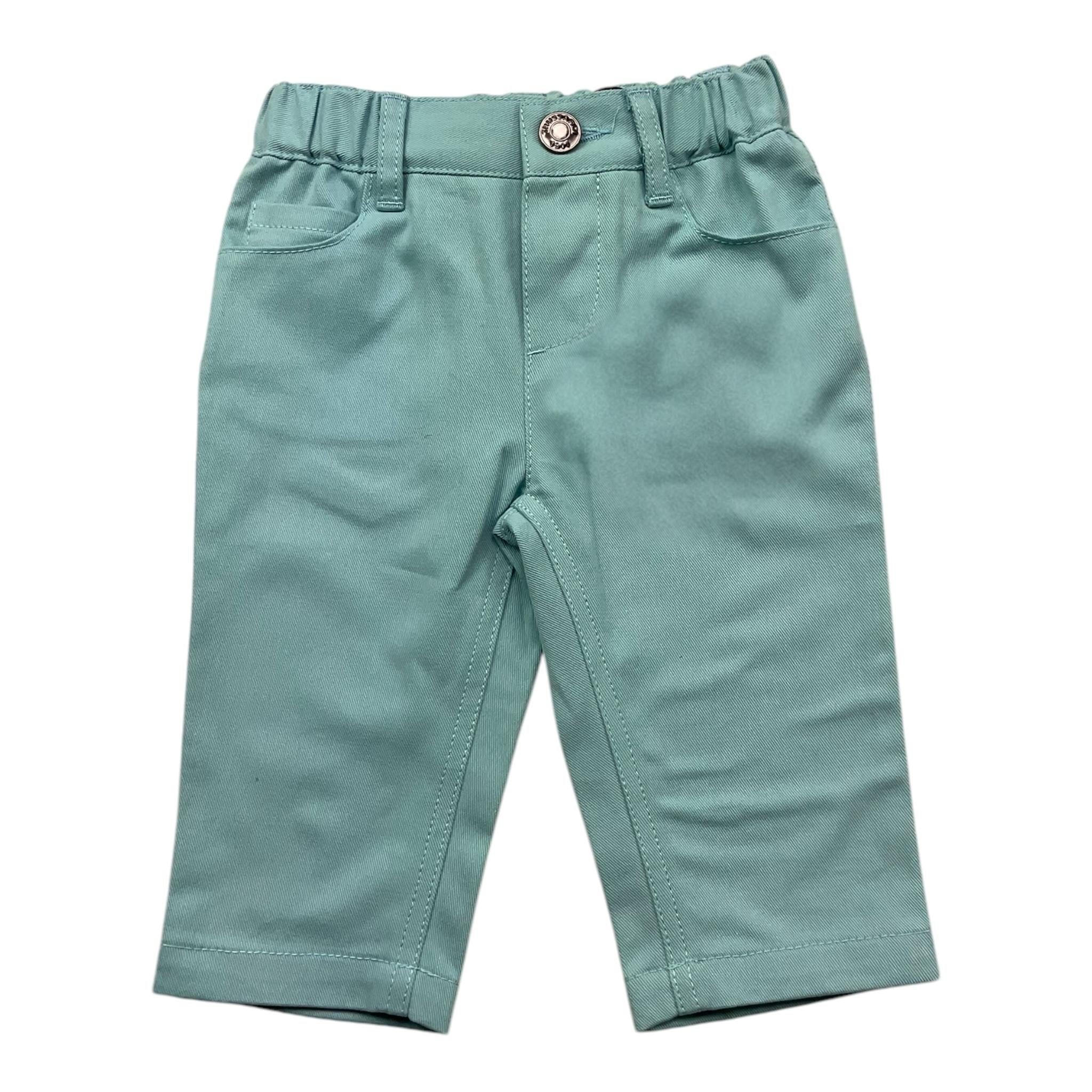 TRUSSARDI pantalone tinta unita con elastico in vita Azzurro per Neonata TIA25190PA AZZURRO TRUSSARDI 