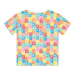 Balmain T-Shirt Girocollo Tinta Unita con Stampa per Neonata BW8621 BIANCO BALMAIN 