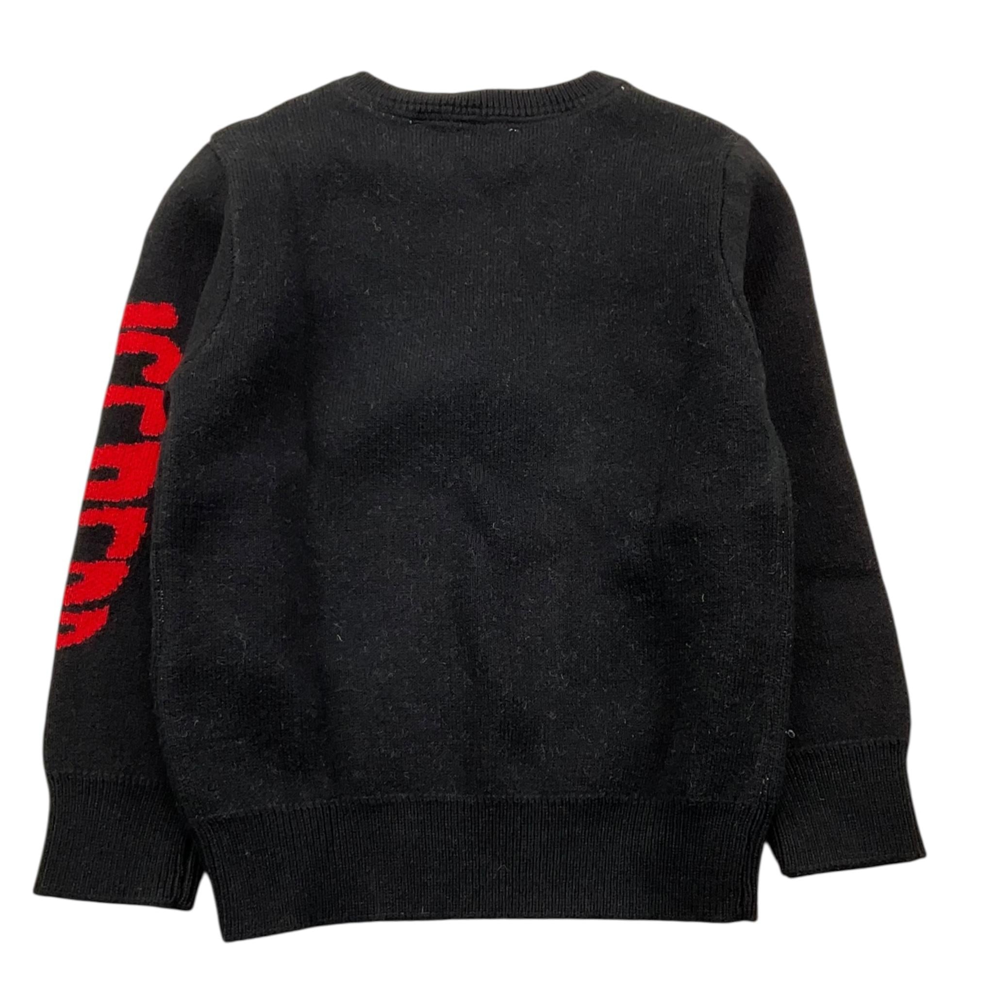 ICEBERG maglia tinta unita girocollo con stampa Nero per Neonato MGICE5314BX NERO ICEBERG 