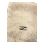 ELISABETTA FRANCHI sciarpa tinta unita con ricamo logo Panna per Neonata EGSC01 PANNA ELISABETTA FRANCHI 