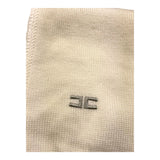 ELISABETTA FRANCHI sciarpa tinta unita con ricamo logo Panna per Neonata EGSC01 PANNA ELISABETTA FRANCHI 