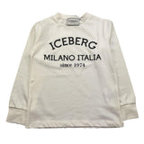 ICEBERG shirt tinta unita con stampa in contrasto Bianco per Bambino TSICE5329JX BIANCO ICEBERG 