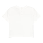 Emporio Armani T-Shirt Girocollo Tinta Unita con Logo per Bambino EB000166 PANNA EMPORIO ARMANI 