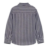 Fay Camicia Tinta Unita Manica Lunga con Fantasia A Righe per Bambino FW5P60X BLU FAY 