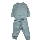 TRUSSARDI completo 2 pezzi felpa-pantalone tinta unita Azzurro per Neonato TIA25001 AZZURRO TRUSSARDI 