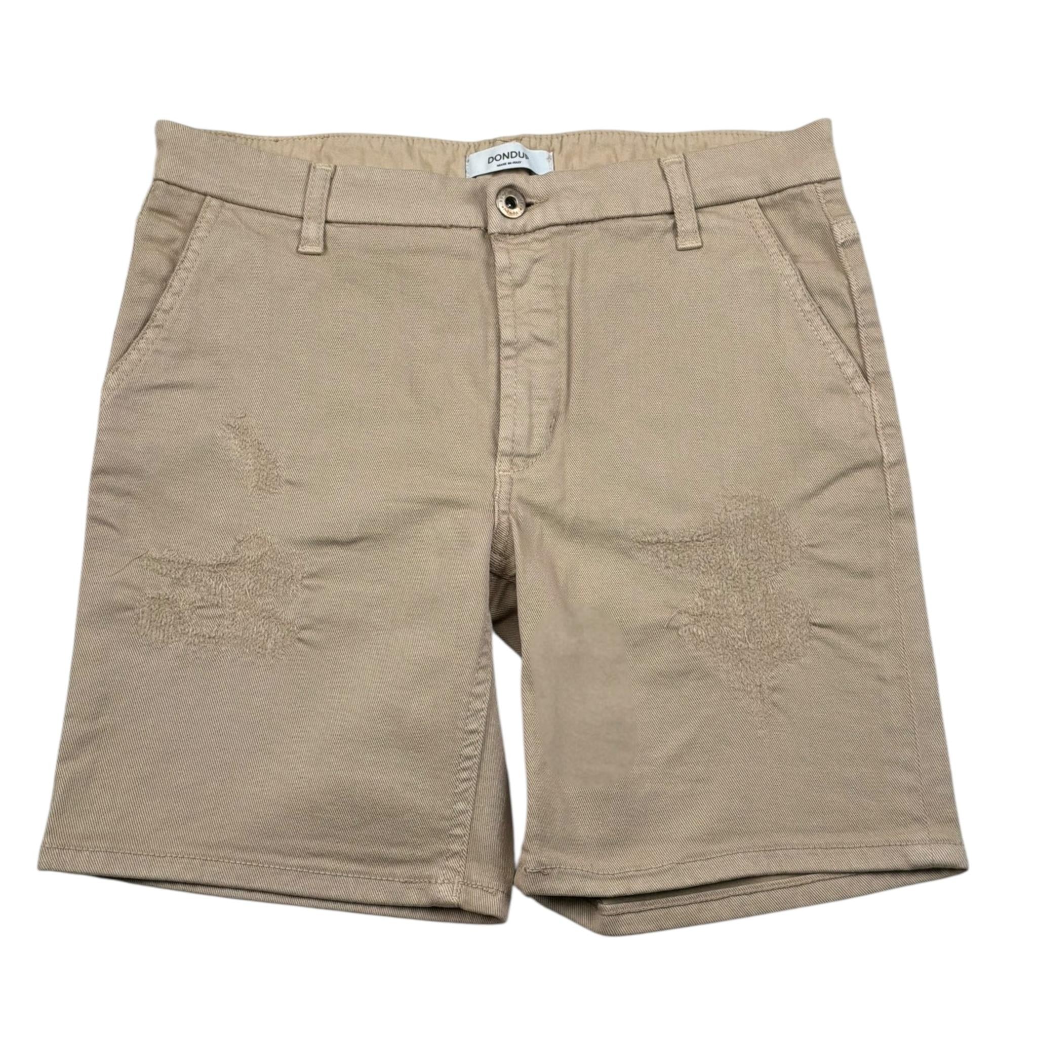 Dondup Bermuda Tinta Unita con 5 Tasche per Bambino DMBE22 BEIGE DONDUP 