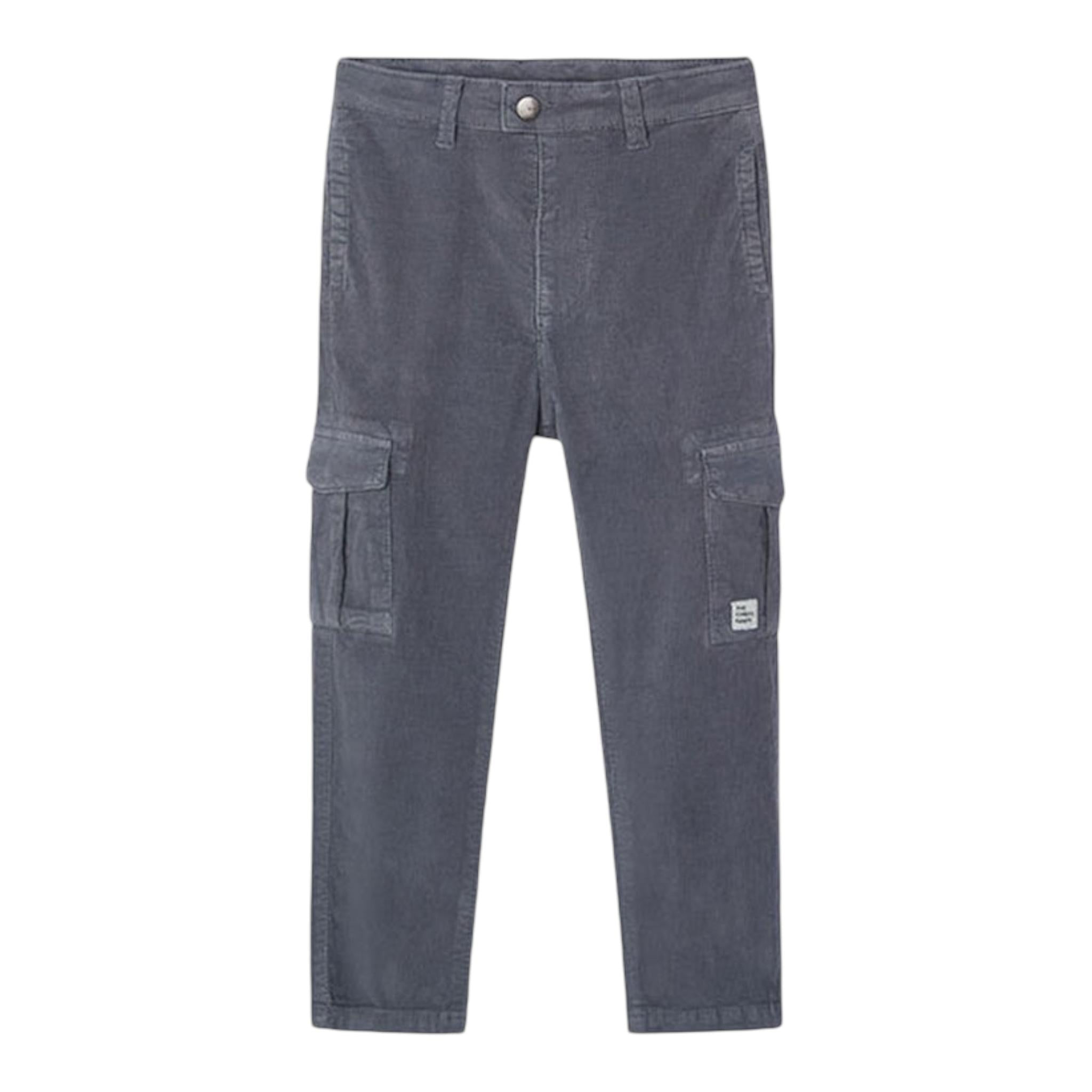 MAYORAL pantalone tinta unita con tasconi e girovita regolabile Grigio per Bambino 4535 GRIGIO MAYORAL 