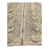 Lu Lu By Miss Grant Giubbino con Zip Tinta Unita Ricamato per Bambina LL0224 BIANCO LU LU BY MISS GRANT 