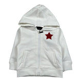 John Richmond Felpa con Zip E Cappuccio Tinta Unita per Neonata RIP26129FE BIANCO JOHN RICHMOND 