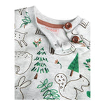 BOBOLI felpa chiusa girocollo tinta unita con stampa in contrasto Grigio per Neonato 129147 GRIGIO BOBOLI 