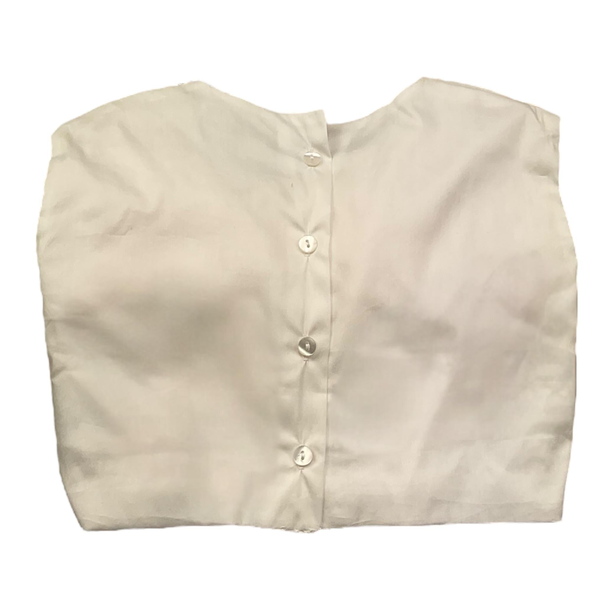 Miss Grant Top Giromanica Tinta Unita con Fiocco per Neonata MG1278 BIANCO MISS GRANT 