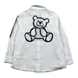 Daniele Alessandrini Camicia Manica Lunga Tinta Unita con Stampa per Neonato 1295C00110 BIANCO DANIELE ALESSANDRINI 