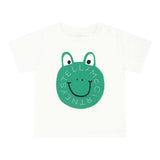 Stella Mccartney T-Shirt Girocollo Tinta Unita con Stampa per Bambina TW8S31X BIANCO STELLA McCARTNEY 