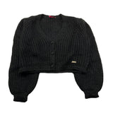 LIU JO cardigan tinta unita Nero per Bambina GF3238 NERO LIU JO 