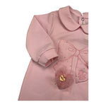 LE BEBE' tutina manica lunga tinta unita cn stampa orso Rosa per Neonata LBG5374 ROSA LE BEBE' 