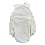Elisabetta Franchi Pagliaccetto Tinta Unita Giromanica per Neonata ENPG050 BIANCO ELISABETTA FRANCHI 