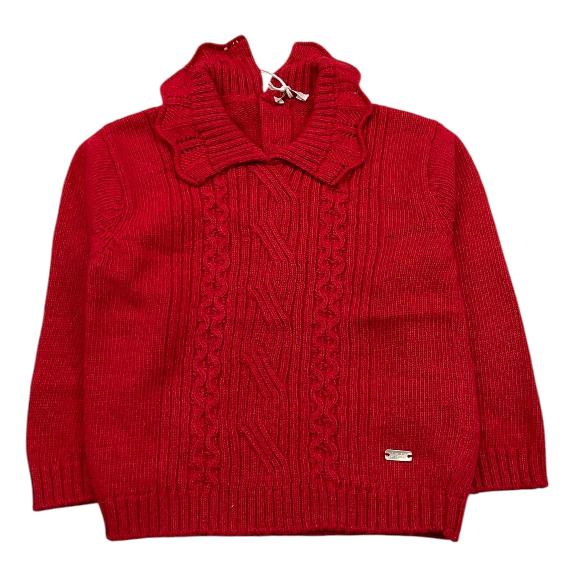 LE BEBE' maglia tinta unita con colletto Rosso per Neonata LBG6199 ROSSO LE BEBE' 
