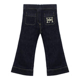 ELISABETTA FRANCHI jeans tinta unita modello zampa Blu per Bambina EGPA070 BLU ELISABETTA FRANCHI 