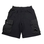 C.P. Company Bermuda In Tuta Tinta Unita per Bambino CUQ00E NERO C.P. COMPANY 