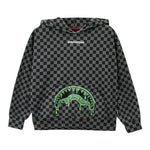 Sprayground Felpa con Cappuccio Fantasia Quadri per Bambino SPY1040 GRIGIO SPRAYGROUND 