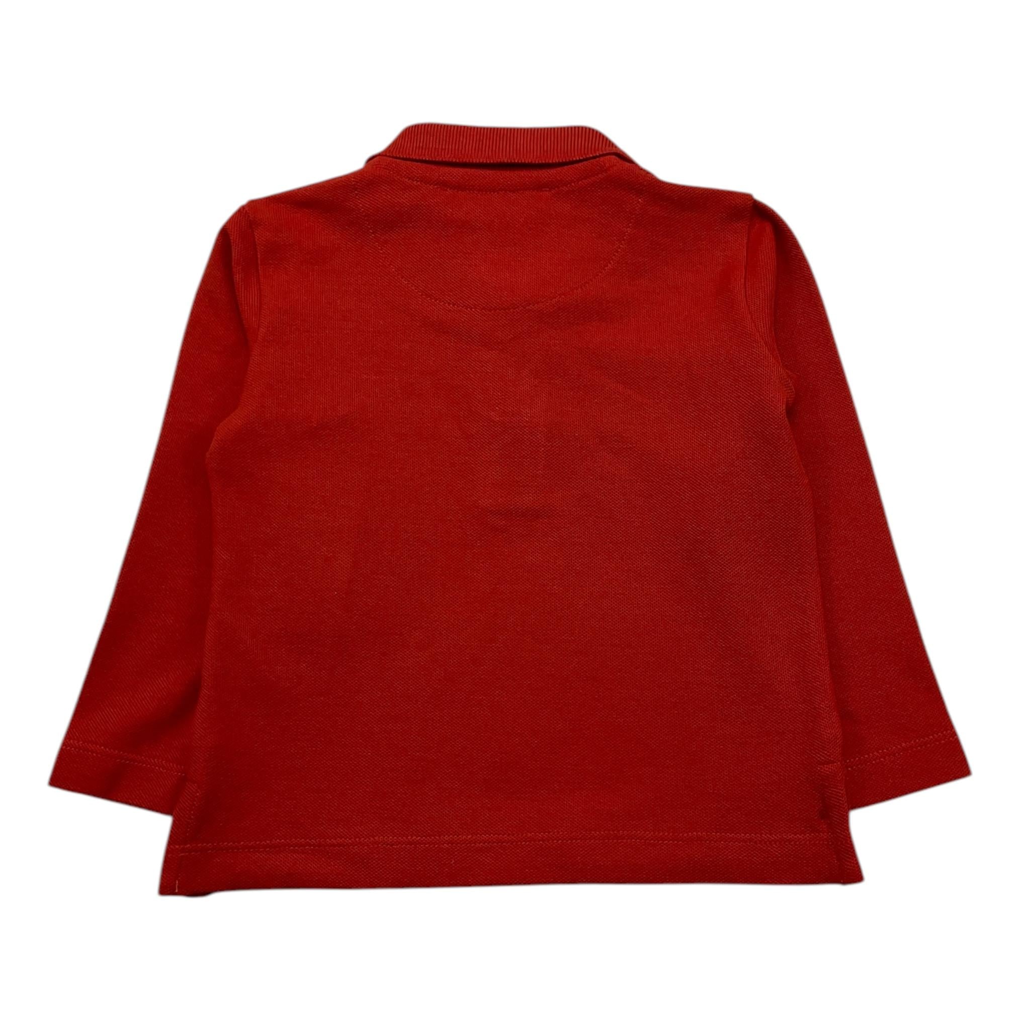 TRUSSARDI polo manica lunga tinta unita Rosso per Neonato TIA25022 ROSSO TRUSSARDI 