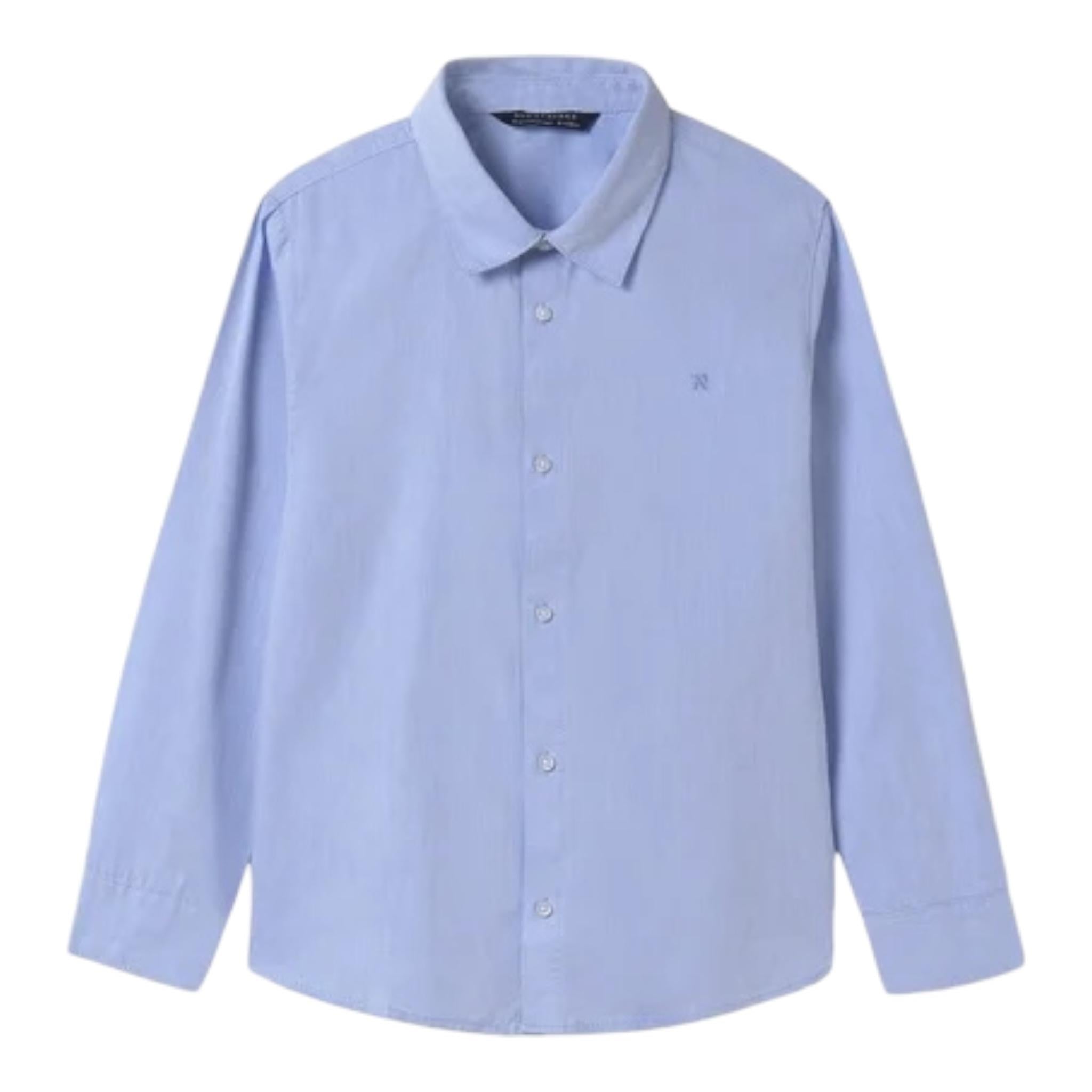 NUKUTAVAKE camicia tinta unita manica lunga Azzurro per Bambino 874 AZZURRO NUKUTAVAKE 