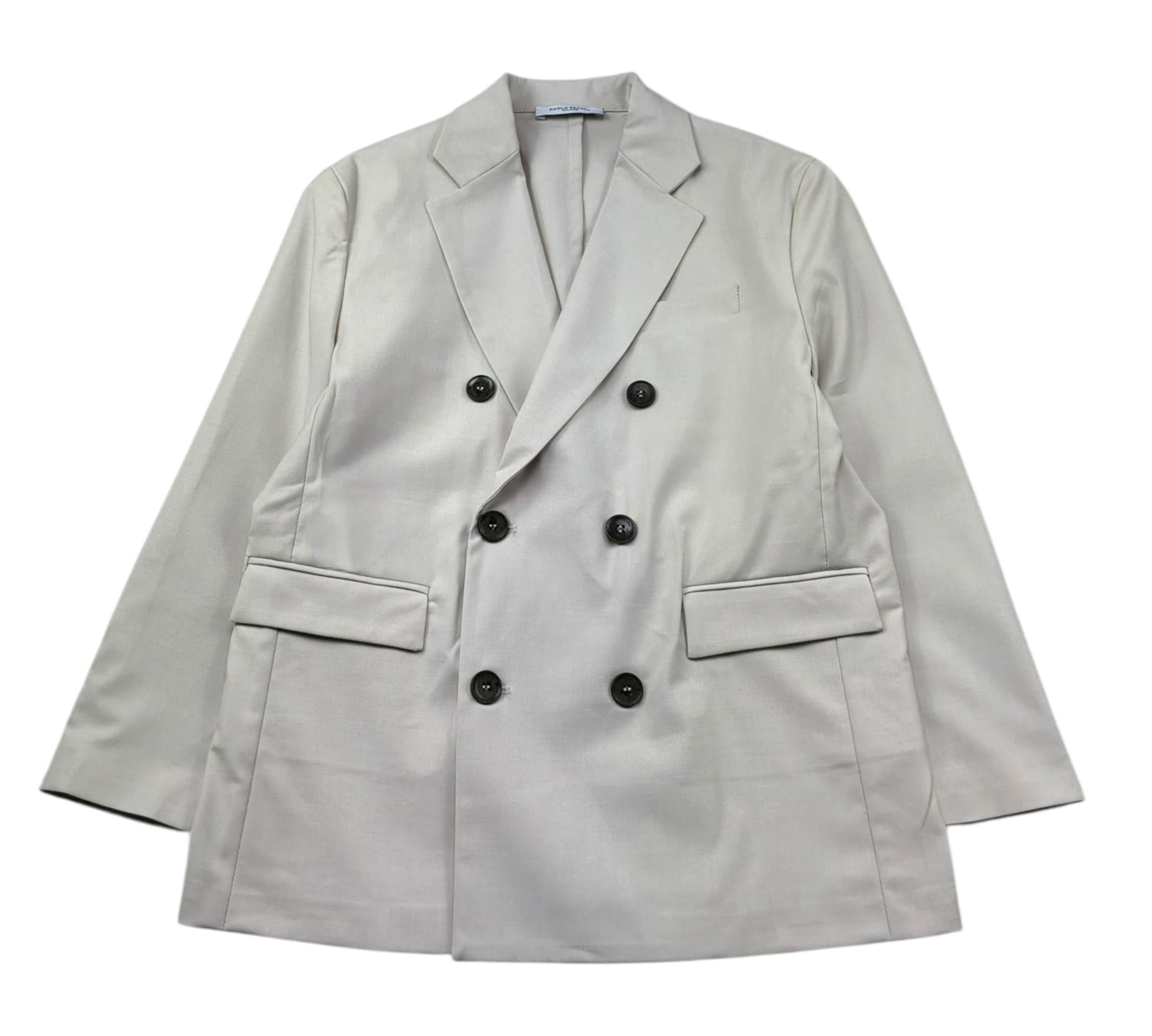 Paolo Pecora Giacca Tinta Unita Doppipetto per Bambino PP4187 BEIGE PAOLO PECORA 