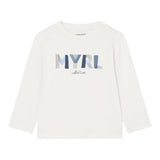 MAYORAL shrit girocollo tinta unita con stampa in contrasto Bianco per Neonato 108NX BIANCO MAYORAL 