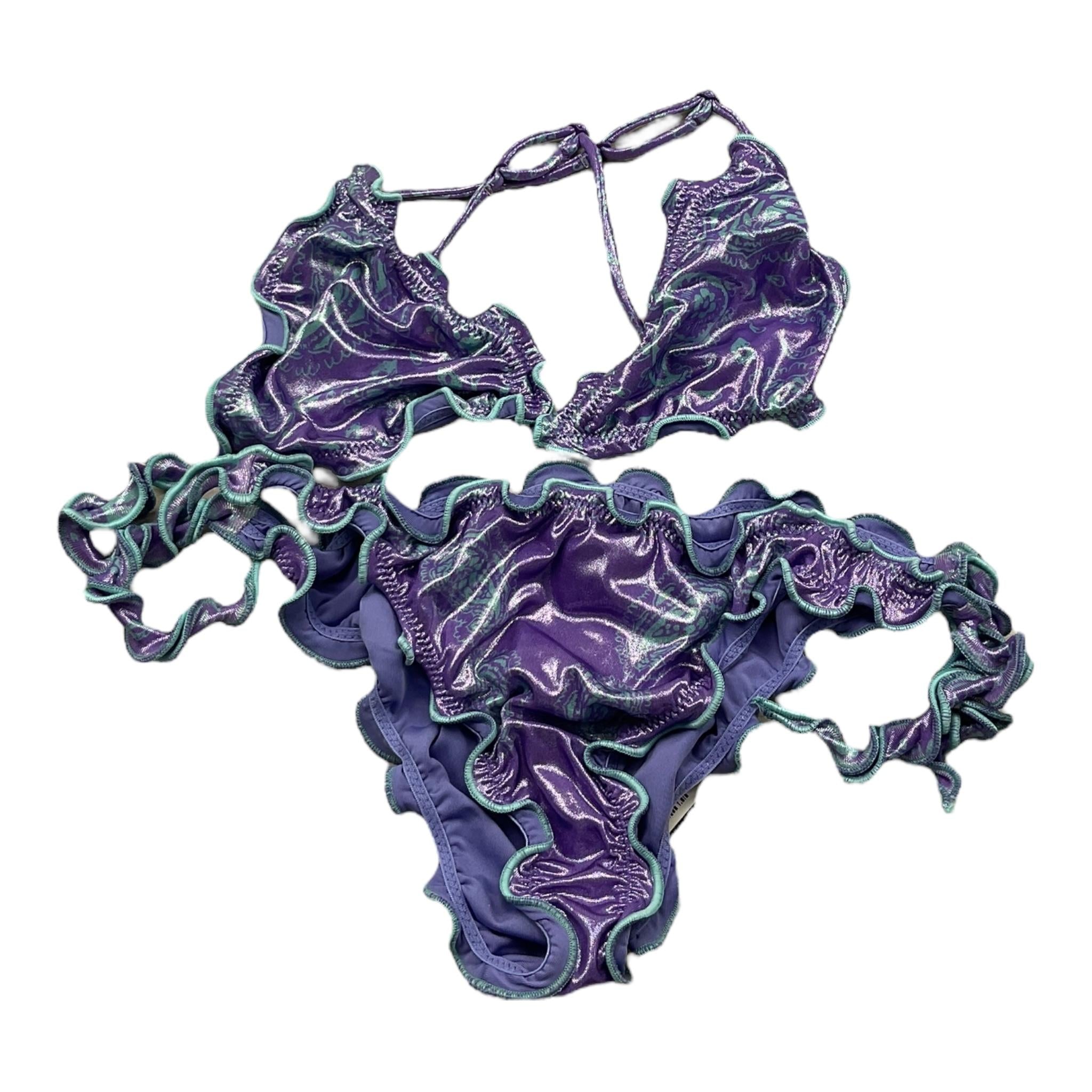 F**K Costume 2 Pezzi Triangolo-Mutandina  per Bambina FJ25G1H05TAX63 VIOLA F**K 