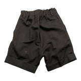 Machen Sie Bermuda einfarbig mit elastischer Taille schwarz für Neugeborene