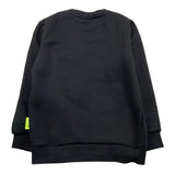 ICON felpa chiusa girocollo tinta unita con logo Nero per Bambino IBSW00306 NERO ICON 