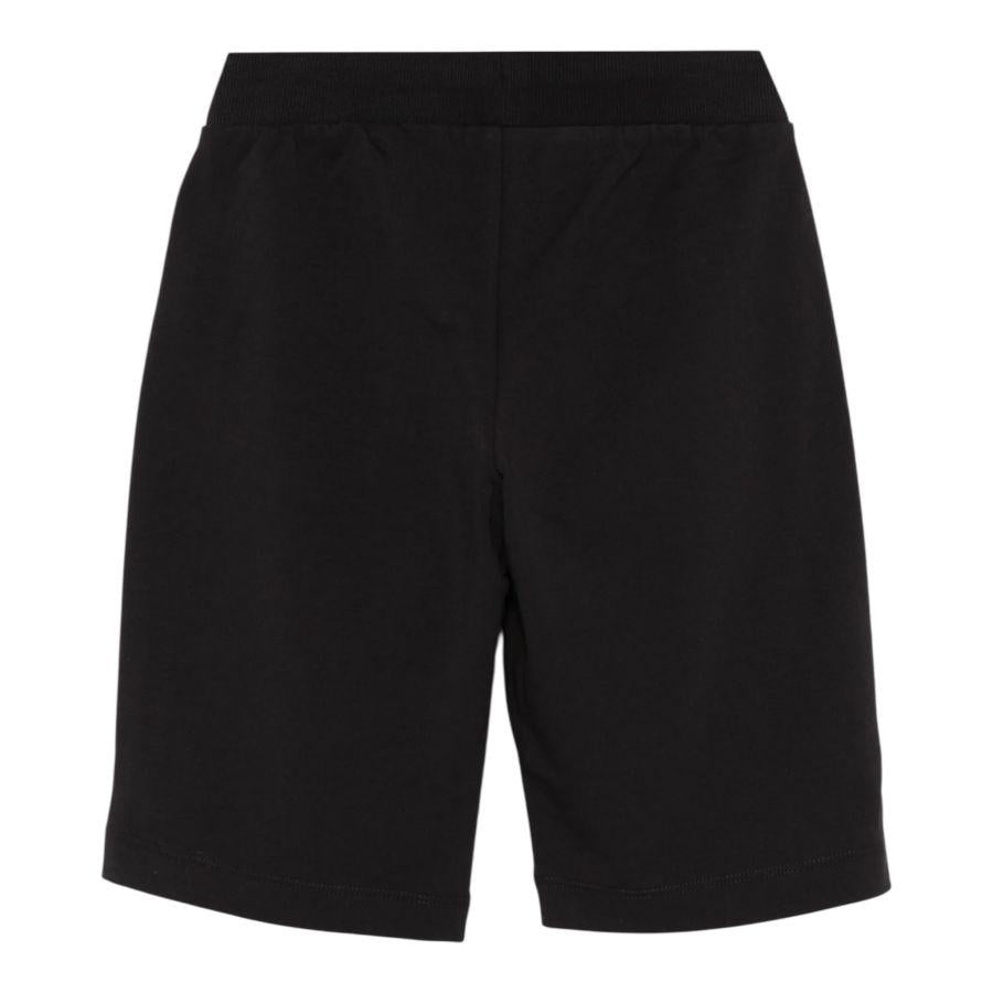 Moschino Bermuda In Tuta tinta unita con Logo Nero per Bambino HUQ02FXX NERO MOSCHINO 