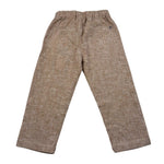 Please Pantalone Tinta Unita con Elastico In Vita per Neonato PE54301B73 MARRONE PLEASE 