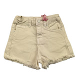 Vicolo Short Einfarbig Mit Verstellbarer Taille Creme Für Baby Mädchen