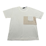 Emanuel Pris T-Shirt Girocollo Tinta Unita con Profili In Contrasto per Bambino ETS3141R PANNA EMANUEL PRIS 