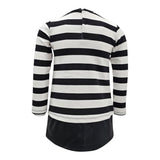 EMC abito manica lunga fantasia a righe Bianco/nero per Bambina AA4812 BIANCO/NERO EMC 