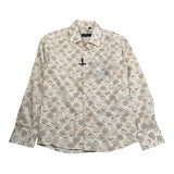 Emanuel Pris Camicia Tinta Unita Manica Lunga con Fantasia per Bambino ECM4127R PANNA EMANUEL PRIS 