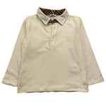 LE BEBE' polo manica lunga tinta unita con colletto in contrasto Panna per Bambino LBG5453J PANNA LE BEBE' 