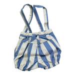 Manuel & Frank Salopette Bicolore con Fantasia A Righe per Neonato UURRI BEIGE/BLU MANUEL & FRANK 