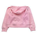 Moschino Felpa Tinta Unita con Cappuccio E Stampa per Bambina HQF07K ROSA MOSCHINO 