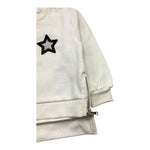 U+è BY MISS GRANT felpa chiusa girocollo tinta unita cn zip Bianco per Neonata UE1480N BIANCO U+è BY MISS GRANT 