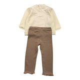 MAYORAL completo bicolore felpa-leggins con stampa Panna per Neonata 2786XX PANNA MAYORAL 