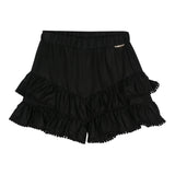 Twinset Short Einfarbig mit elastischer Taille Schwarz für Mädchen