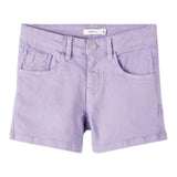 Name It Short tinta unita con Girovita Regolabile Lilla per Bambina 13212157 LILLA NAME IT 
