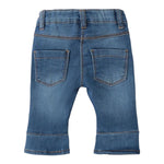 Minibanda Jeans Tinta Unita con Elastico In Vita per Neonata 3B730 BLU MINIBANDA 